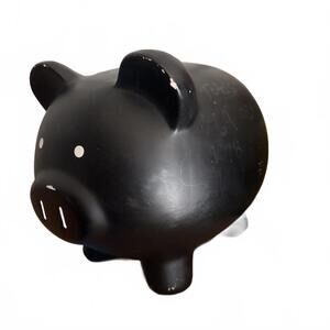 Black chalkboard piggybank